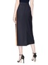 Back View - Click To Enlarge - CALVIN KLEIN 205W39NYC - Stripe outseam wool suiting pencil skirt