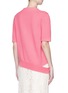 Back View - Click To Enlarge - CALVIN KLEIN 205W39NYC - Cutout hem cashmere short sleeve sweater