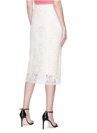 Back View - Click To Enlarge - CALVIN KLEIN 205W39NYC - Guipure lace pencil skirt