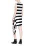 Figure View - Click To Enlarge - CALVIN KLEIN 205W39NYC - Ruffle trim stripe dress