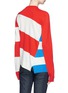 Back View - Click To Enlarge - CALVIN KLEIN 205W39NYC - Stripe asymmetric hem sweater