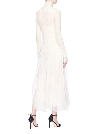 Figure View - Click To Enlarge - CALVIN KLEIN 205W39NYC - Mixed knit panel dress