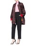 Figure View - Click To Enlarge - CALVIN KLEIN 205W39NYC - Detachable logo patch satin bomber jacket