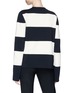 Back View - Click To Enlarge - CALVIN KLEIN 205W39NYC - Asymmetric stripe sweater