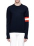Main View - Click To Enlarge - CALVIN KLEIN 205W39NYC - Stripe sleeve cashmere sweater