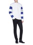 Figure View - Click To Enlarge - CALVIN KLEIN 205W39NYC - Stripe sleeve sweatshirt