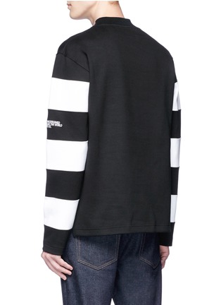 Back View - Click To Enlarge - CALVIN KLEIN 205W39NYC - Stripe sleeve sweatshirt
