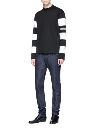Figure View - Click To Enlarge - CALVIN KLEIN 205W39NYC - Stripe sleeve sweatshirt