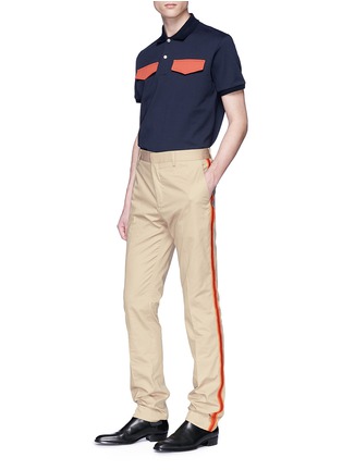 Figure View - Click To Enlarge - CALVIN KLEIN 205W39NYC - Uniform stripe outseam chinos