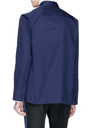 Back View - Click To Enlarge - CALVIN KLEIN 205W39NYC - Colourblock shirt