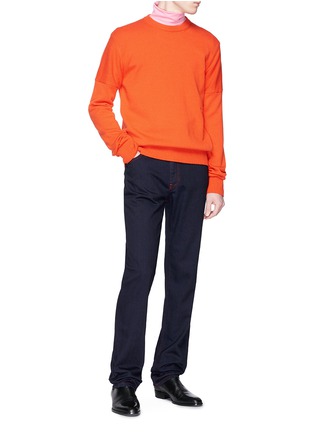 Figure View - Click To Enlarge - CALVIN KLEIN 205W39NYC - Contrast stitch slim fit jeans