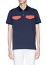 Main View - Click To Enlarge - CALVIN KLEIN 205W39NYC - Contrast flap polo shirt