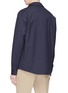 Back View - Click To Enlarge - PS PAUL SMITH - Micro check wool hopsack shirt jacket