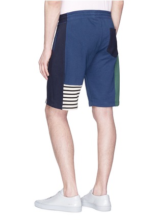 Back View - Click To Enlarge - PS PAUL SMITH - Colourblock sweat shorts