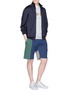 Figure View - Click To Enlarge - PS PAUL SMITH - Colourblock sweat shorts