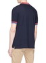 Back View - Click To Enlarge - PS PAUL SMITH - Stripe collar polo shirt
