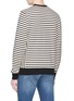 Back View - Click To Enlarge - PS PAUL SMITH - 'Paint Splash' embroidered stripe sweatshirt
