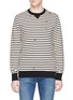 Main View - Click To Enlarge - PS PAUL SMITH - 'Paint Splash' embroidered stripe sweatshirt