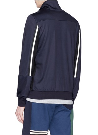 Back View - Click To Enlarge - PS PAUL SMITH - Striped sleeve panelled track jacket