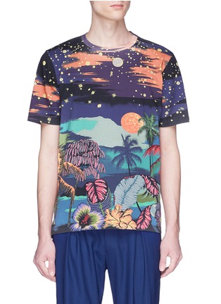 Main View - Click To Enlarge - PAUL SMITH - 'Midnight' print T-shirt