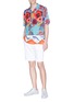 Figure View - Click To Enlarge - PAUL SMITH - 'Ocean' print short sleeve shirt