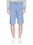 Main View - Click To Enlarge - PAUL SMITH - Drawstring cotton-linen suiting shorts