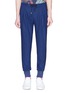 Main View - Click To Enlarge - PAUL SMITH - Stripe outseam pleated wool jogging pants