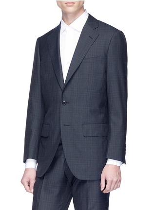 Detail View - Click To Enlarge - TOMORROWLAND - Ermenegildo Zegna Cool Effect® check plaid wool suit