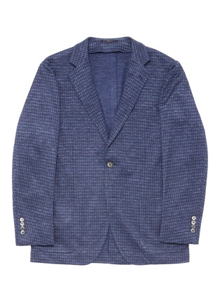 Main View - Click To Enlarge - TOMORROWLAND - Slim fit houndstooth soft blazer