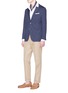 Figure View - Click To Enlarge - TOMORROWLAND - Slim fit houndstooth soft blazer