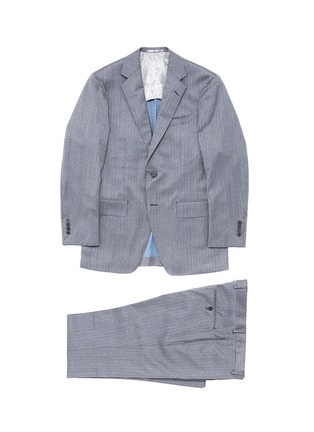 Main View - Click To Enlarge - TOMORROWLAND - Wool-silk herringbone suit