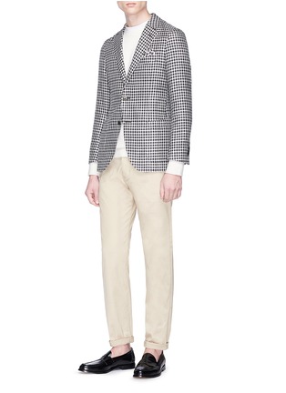Figure View - Click To Enlarge - TOMORROWLAND - Houndstooth soft blazer