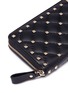 Detail View - Click To Enlarge - VALENTINO GARAVANI - 'Rockstud Spike' quilted lambskin leather wallet