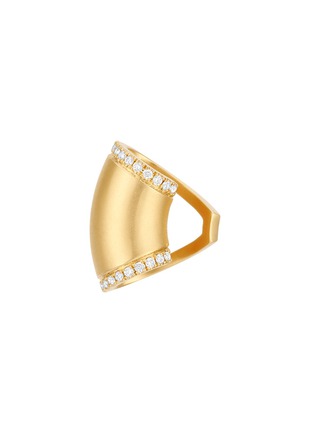 Main View - Click To Enlarge - OFÉE - ‘Babylone' diamond 18k gold earring