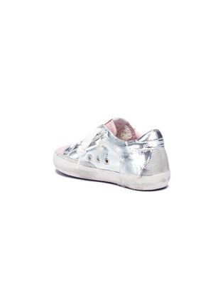 Figure View - Click To Enlarge - GOLDEN GOOSE - 'Superstar' faux mirror leather toddler sneakers