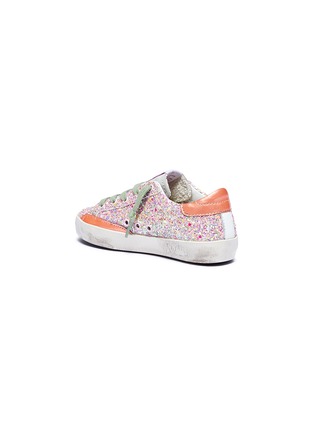 Figure View - Click To Enlarge - GOLDEN GOOSE - 'Superstar' glitter coated suede toddler sneakers