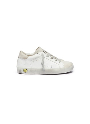 Main View - Click To Enlarge - GOLDEN GOOSE - 'Superstar' perforated star leather toddler sneakers