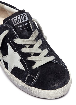 Detail View - Click To Enlarge - GOLDEN GOOSE - 'Superstar' suede toddler sneakers