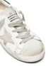Detail View - Click To Enlarge - GOLDEN GOOSE - 'Superstar' glitter collar suede leather toddler sneakers