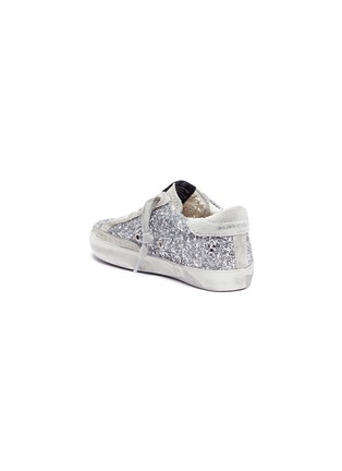 Figure View - Click To Enlarge - GOLDEN GOOSE - 'Superstar' glitter coated suede toddler sneakers