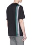 Back View - Click To Enlarge - LANVIN - Dégradé stripe chest pocket T-shirt