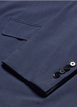 Detail View - Click To Enlarge - TOMORROWLAND - Check Ermenegildo Zegna wool-silk soft blazer