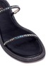 Detail View - Click To Enlarge - RODO - Paillette strap leather sandals