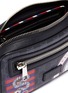 Detail View - Click To Enlarge - GUCCI - 'Night Courrier' appliqué GG supreme canvas bum bag