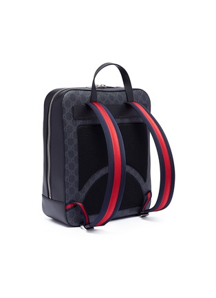 Figure View - Click To Enlarge - GUCCI - Mix appliqué GG Supreme canvas backpack