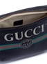 Detail View - Click To Enlarge - GUCCI - Logo print leather bum bag