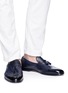 Figure View - Click To Enlarge - DOUCAL'S - 'Pana' tassel leather loafers