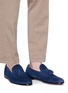 Figure View - Click To Enlarge - DOUCAL'S - 'Diame' tassel suede loafers
