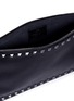 Detail View - Click To Enlarge - VALENTINO GARAVANI - Rockstud leather zip pouch