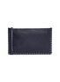 Main View - Click To Enlarge - VALENTINO GARAVANI - Rockstud leather zip pouch
